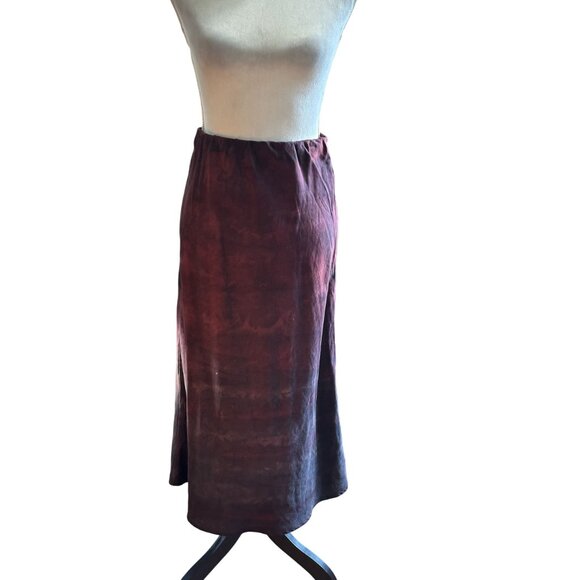 Cloth & Stone Womens Ombre Tie-Dye Midi Skirt Sz S Elastic Waistband Goth Grunge - Picture 2 of 11